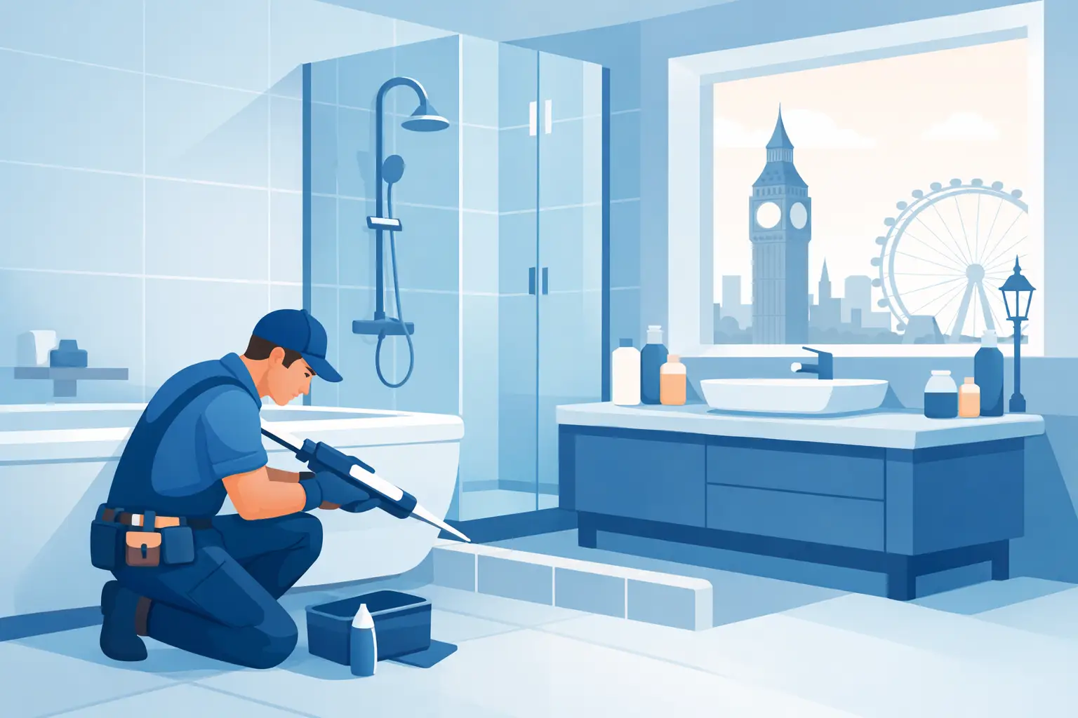 Bathroom Sealant Replacement Service in London