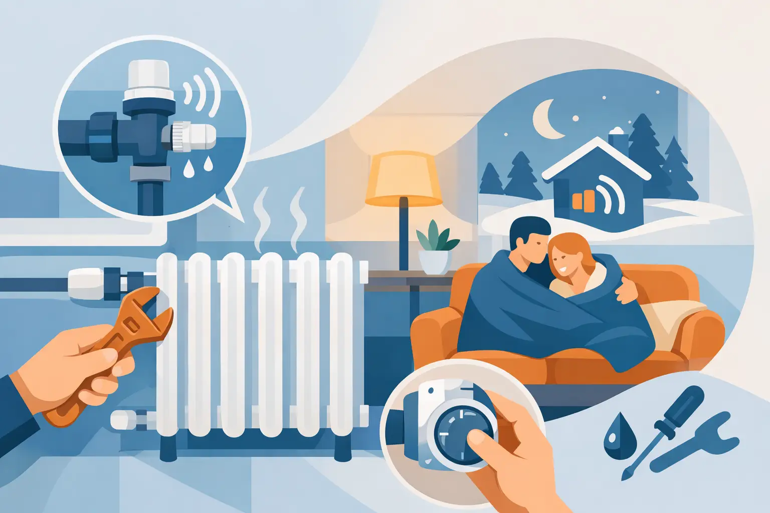 Radiator Noise Fixes for a Quieter, Warmer Home
